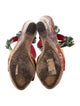 Dolce & Gabbana Majolica Print Crystal Embellishments Sandals