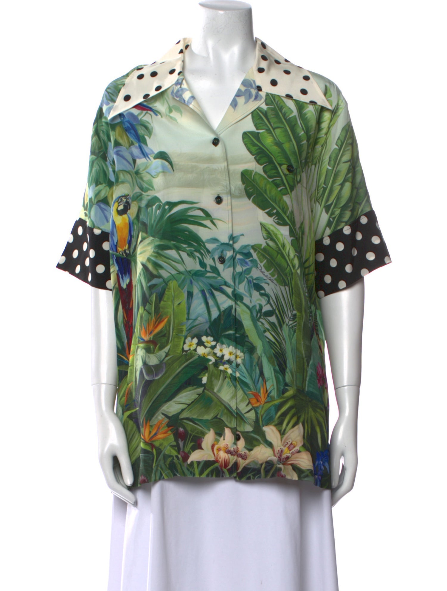 Dolce & Gabbana Silk Printed Blouse