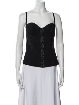 D&G Square Neckline Sleeveless Top
