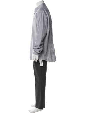 Dolce & Gabbana Striped Long Sleeve Tuxedo Shirt