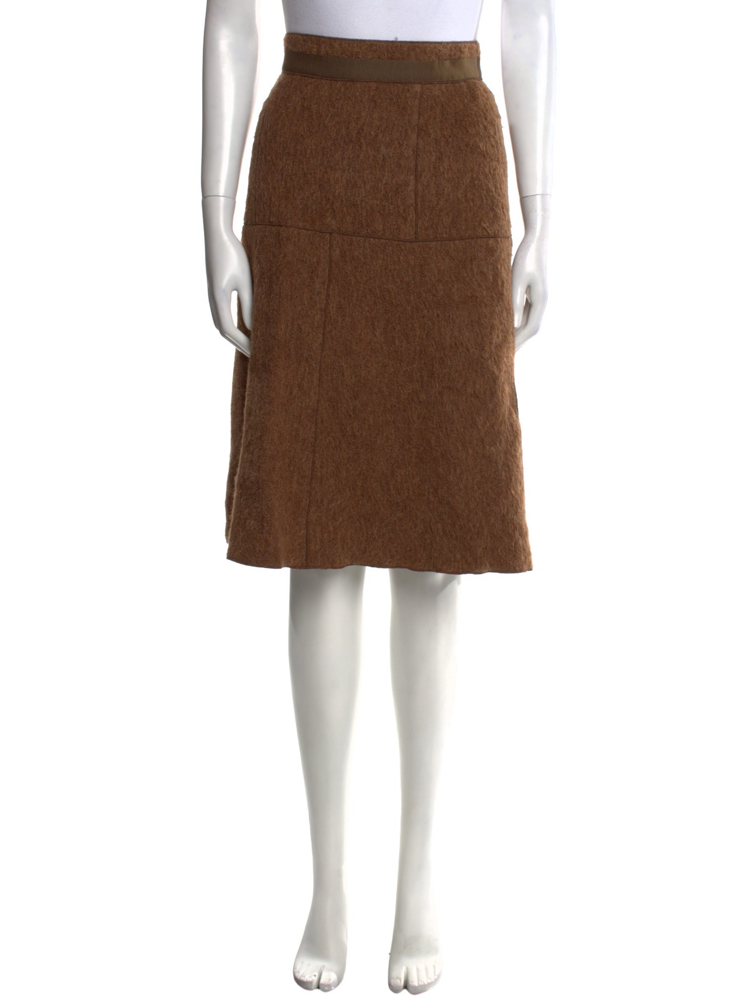 Dolce & Gabbana Virgin Wool Knee-Length Skirt