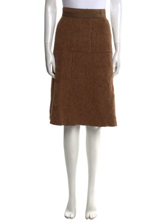 Dolce & Gabbana Virgin Wool Knee-Length Skirt