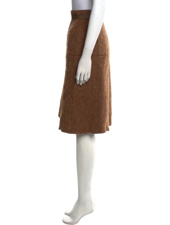 Dolce & Gabbana Virgin Wool Knee-Length Skirt