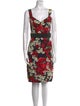 Dolce & Gabbana Floral Print Knee-Length Dress