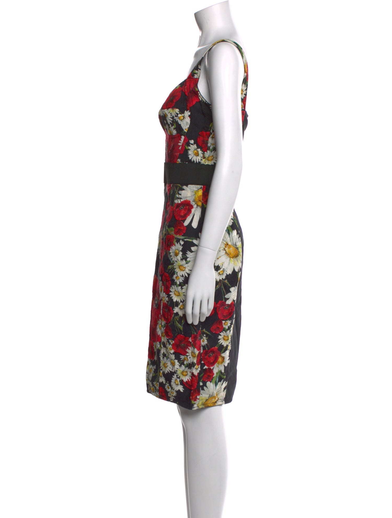 Dolce & Gabbana Floral Print Knee-Length Dress