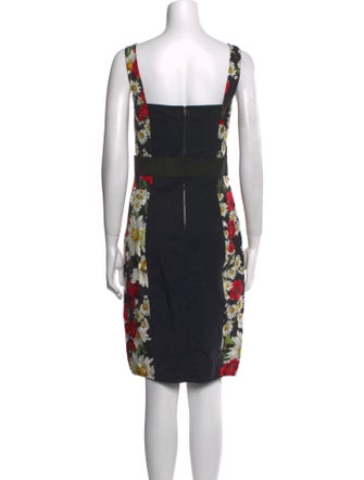 Dolce & Gabbana Floral Print Knee-Length Dress