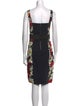 Dolce & Gabbana Floral Print Knee-Length Dress