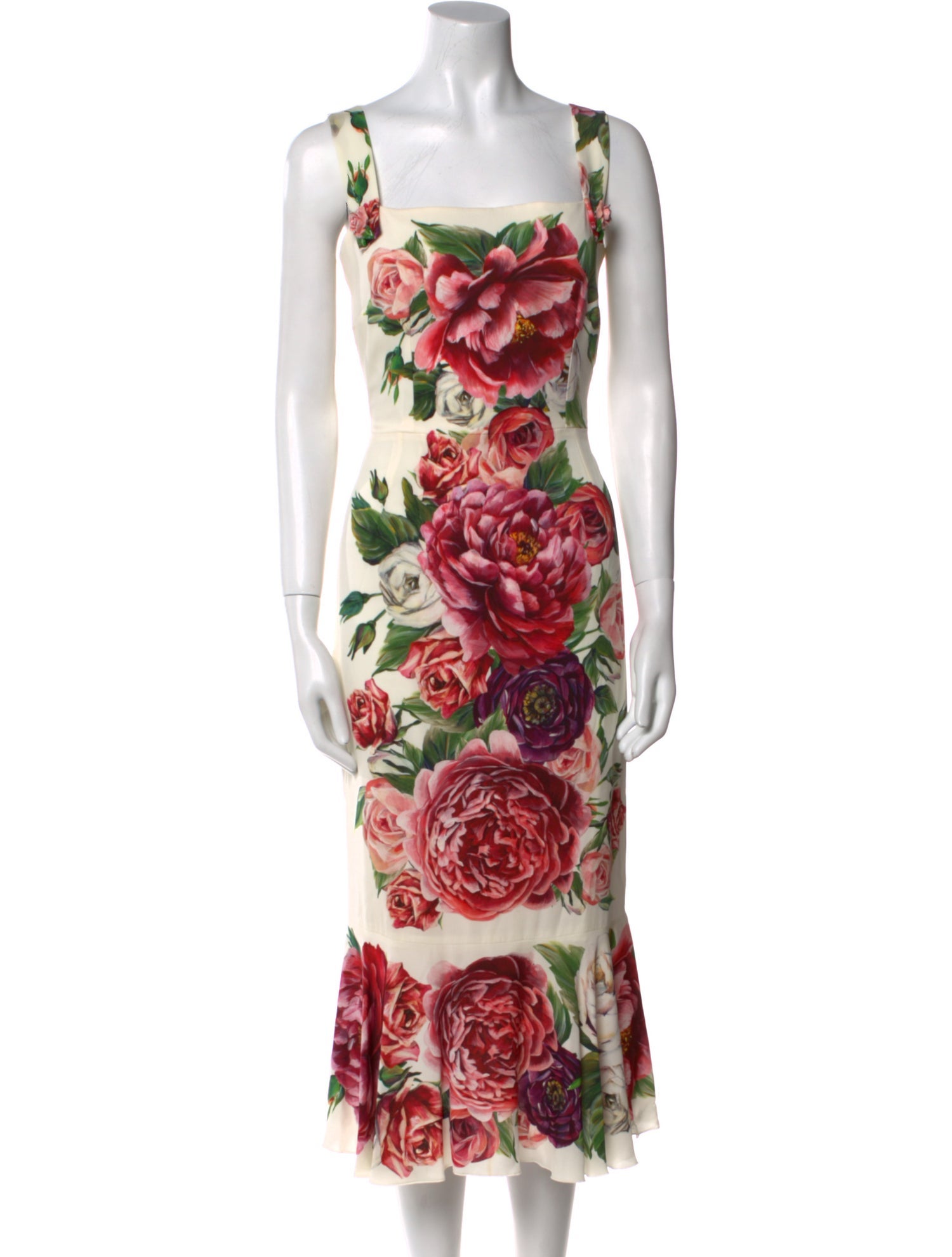 Dolce & Gabbana Silk Midi Length Dress