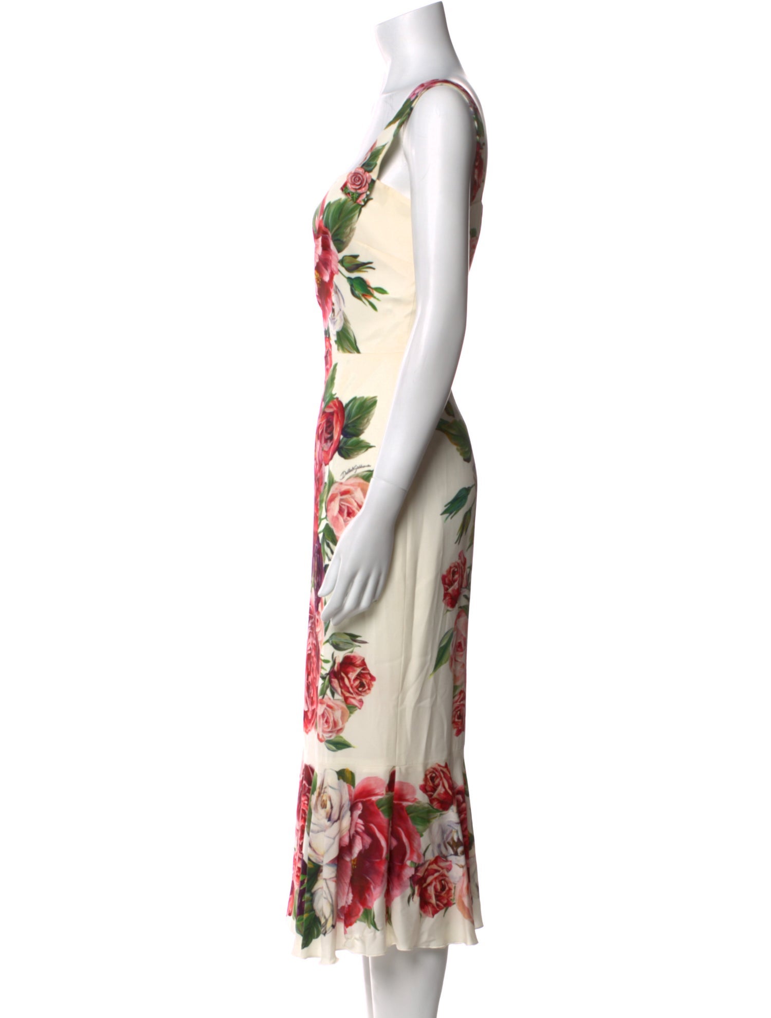 Dolce & Gabbana Silk Midi Length Dress