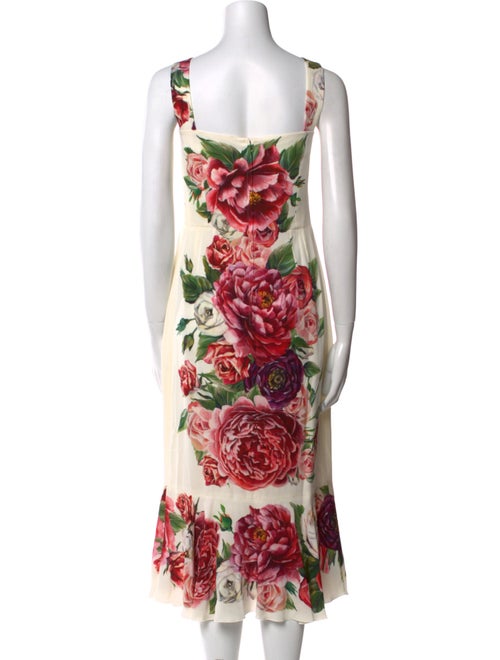 Dolce & Gabbana Silk Midi Length Dress