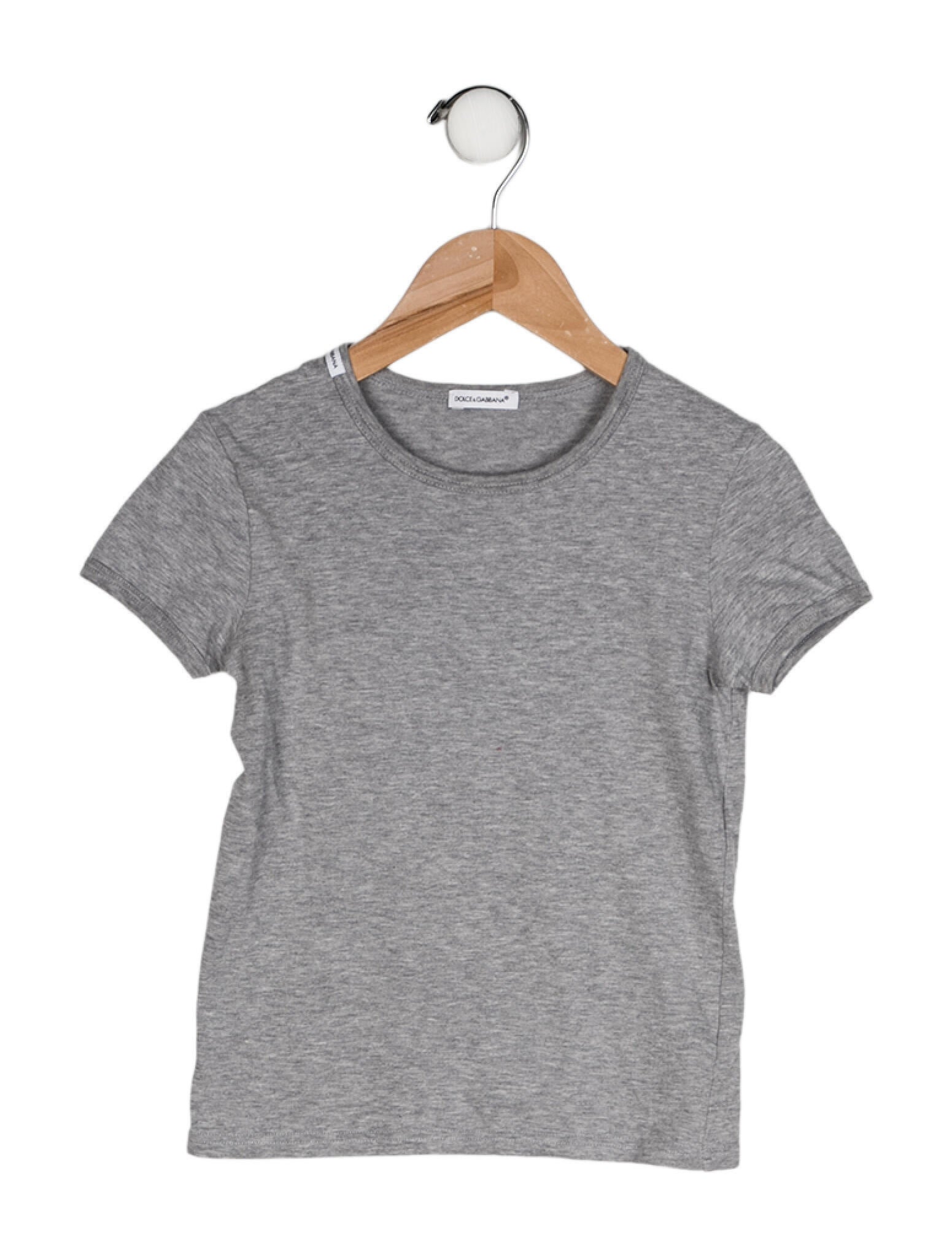 Dolce & Gabbana Boys' Solid Crew Neck T-Shirt
