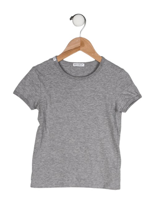 Dolce & Gabbana Boys' Solid Crew Neck T-Shirt