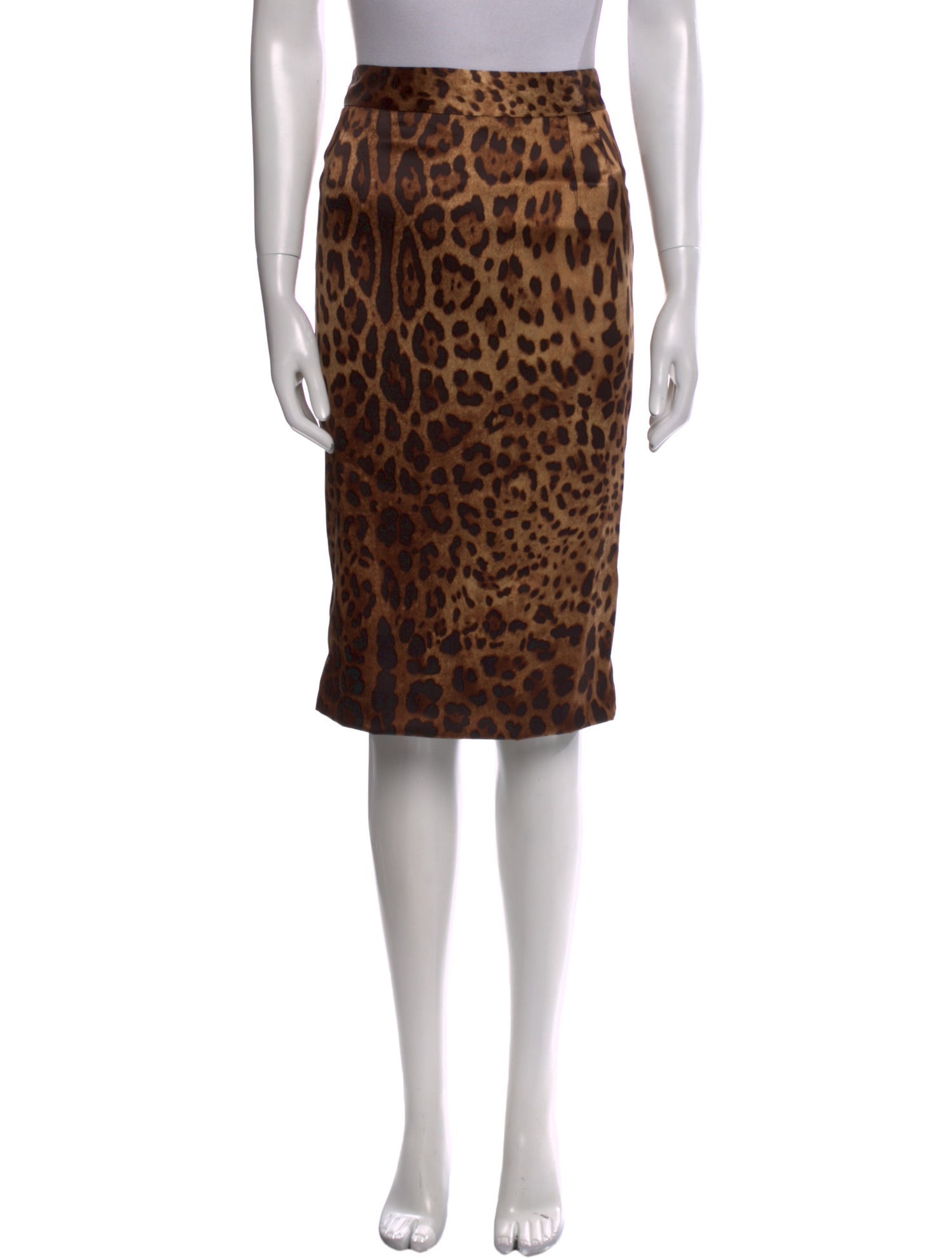 Dolce & Gabbana Silk Knee-Length Skirt w/ Tags