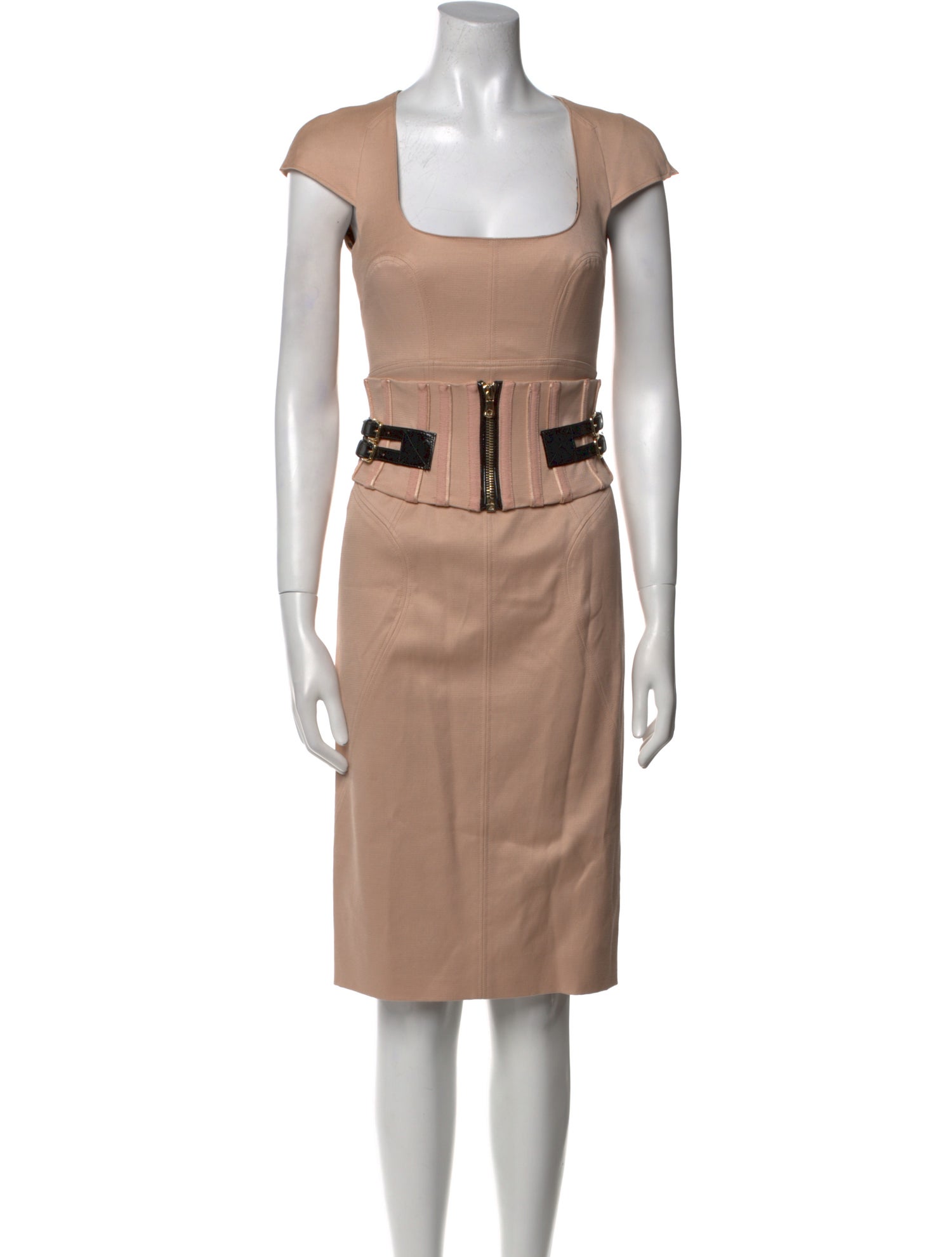 Dolce & Gabbana Square Neckline Knee-Length Dress