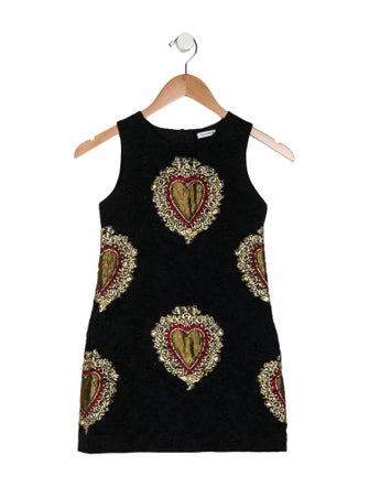 Dolce & Gabbana Girls' Patterned Sleeveless Dress