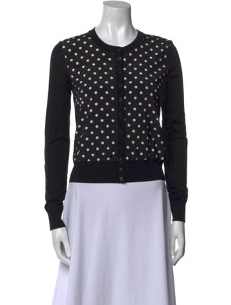 Dolce & Gabbana Virgin Wool Polka Dot Print Sweater