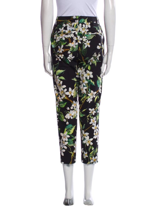 Dolce & Gabbana Floral Print Wide Leg Pants