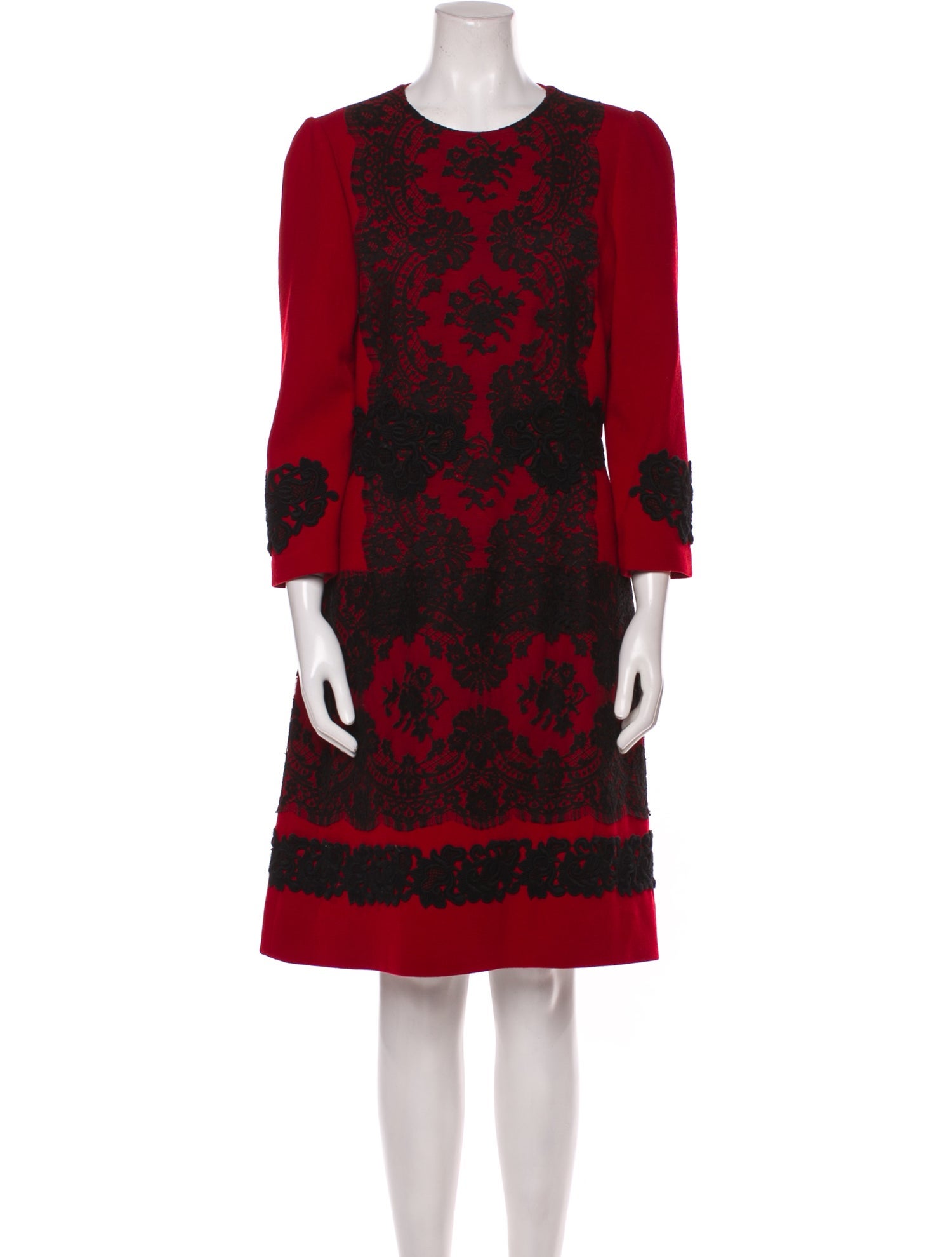 Dolce & Gabbana Floral Print Knee-Length Dress