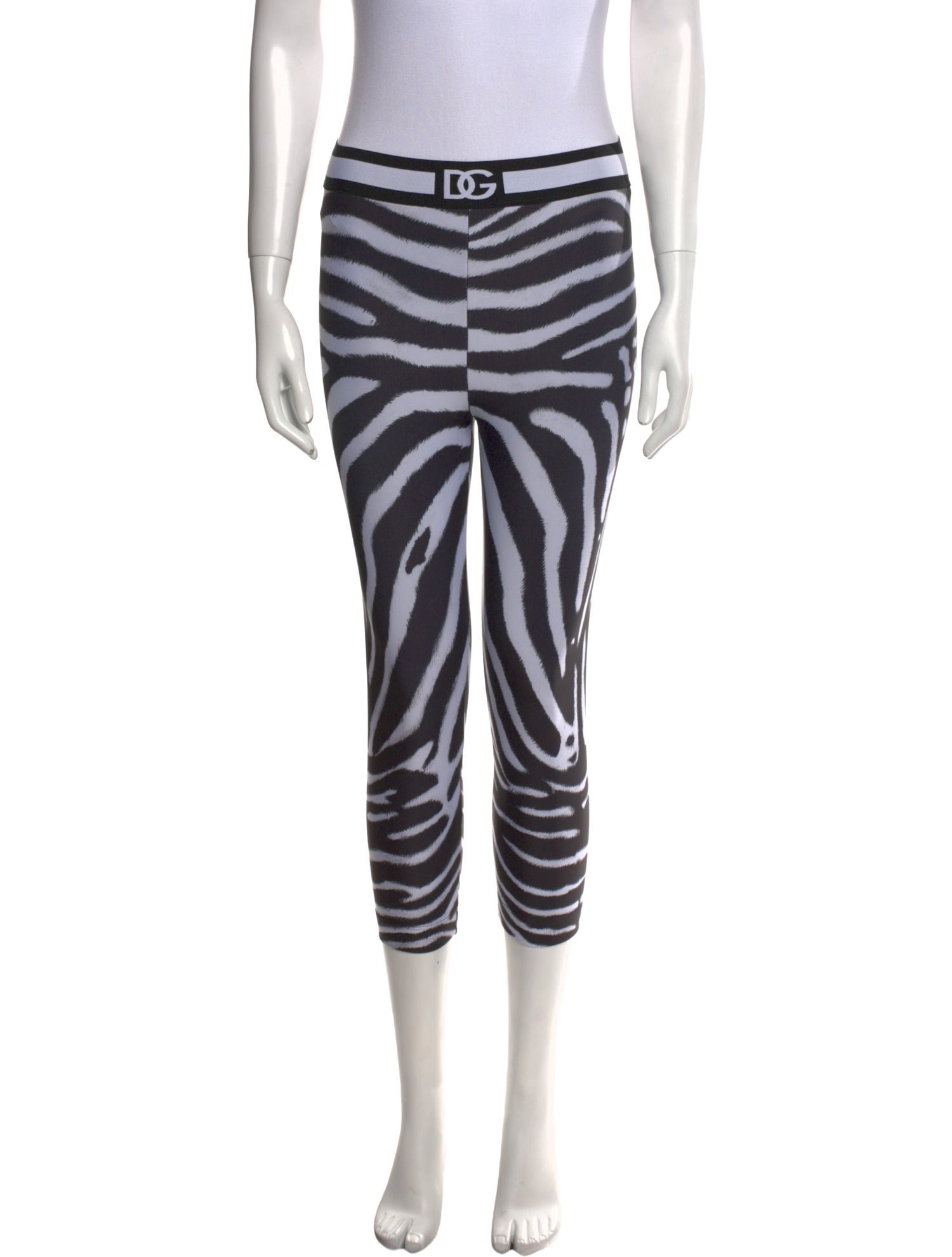 Dolce & Gabbana Animal Print Skinny Leg Pants