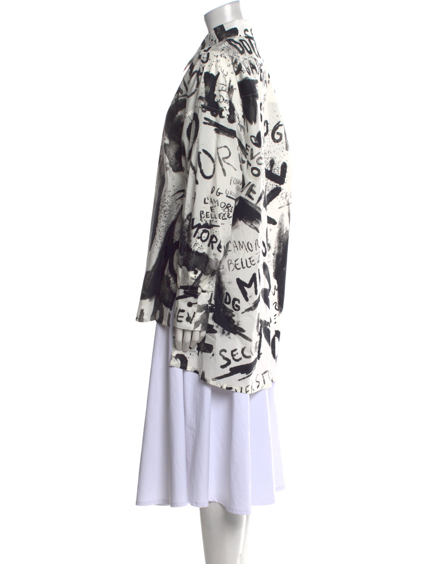 Dolce & Gabbana Printed Long Sleeve Tunic