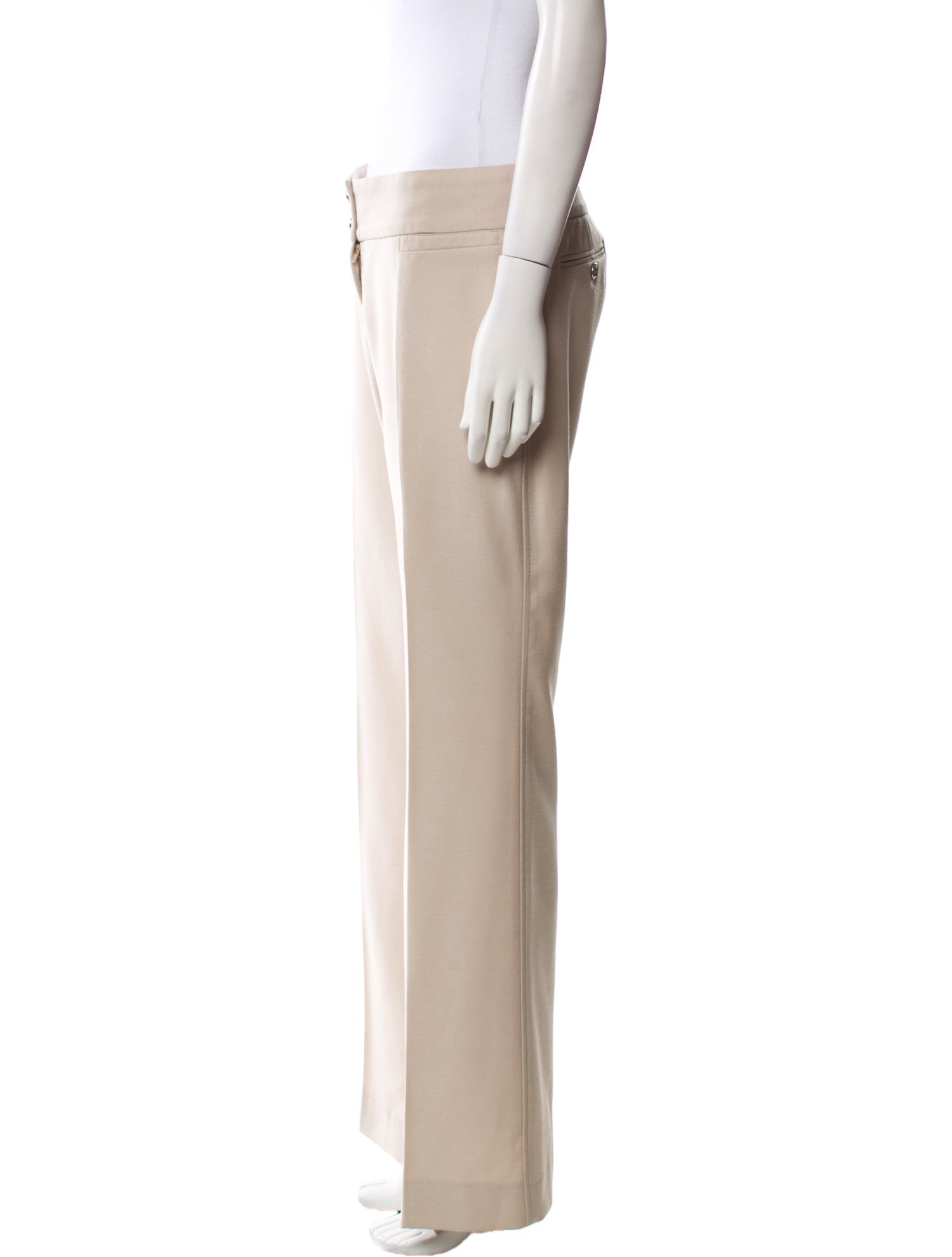Dolce & Gabbana Virgin Wool Wide Leg Pants