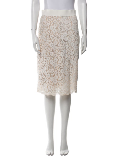 Dolce & Gabbana Lace Pattern Knee-Length Skirt