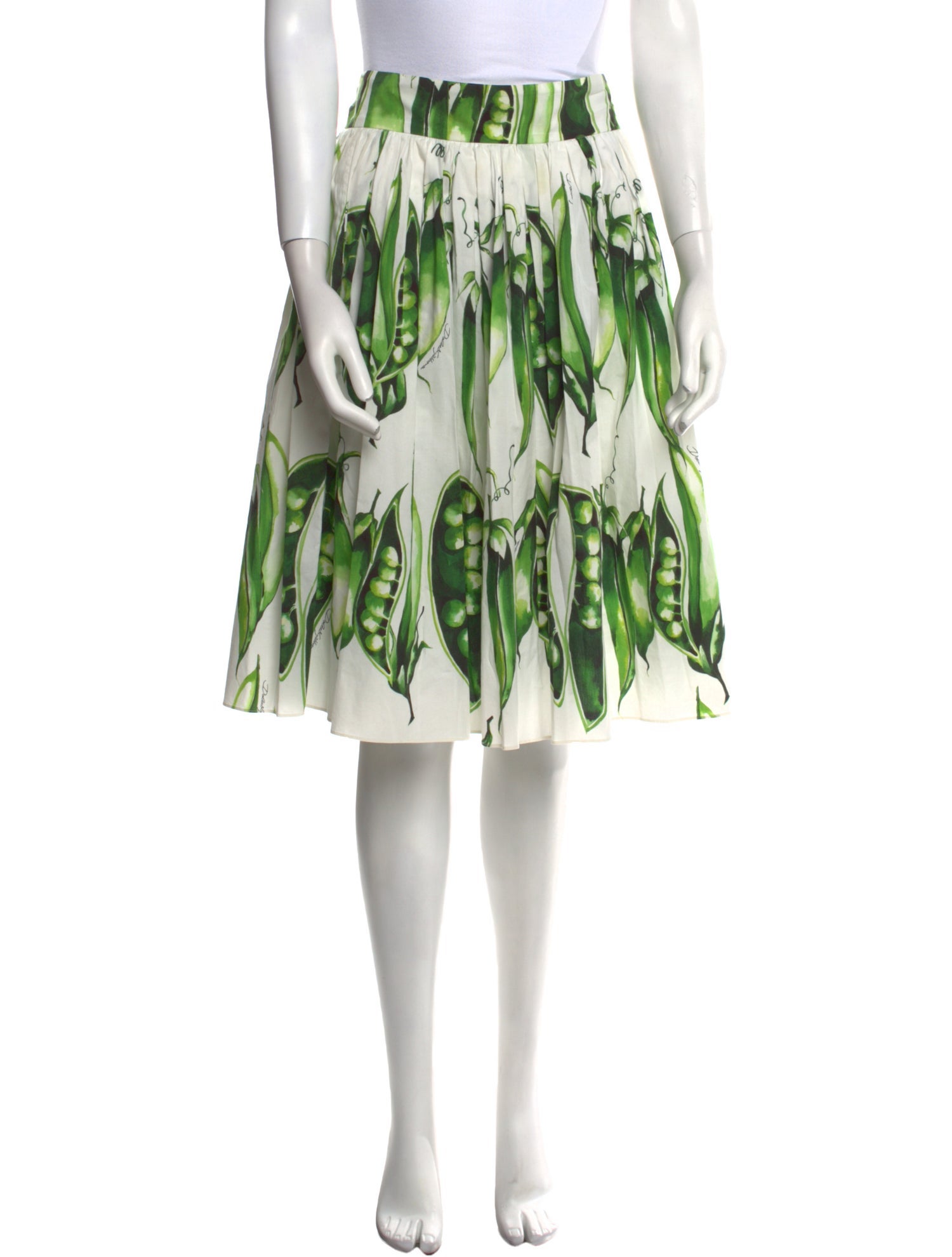 Dolce & Gabbana Printed Knee-Length Skirt