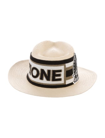 Dolce & Gabbana Printed Straw Hat