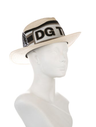 Dolce & Gabbana Printed Straw Hat