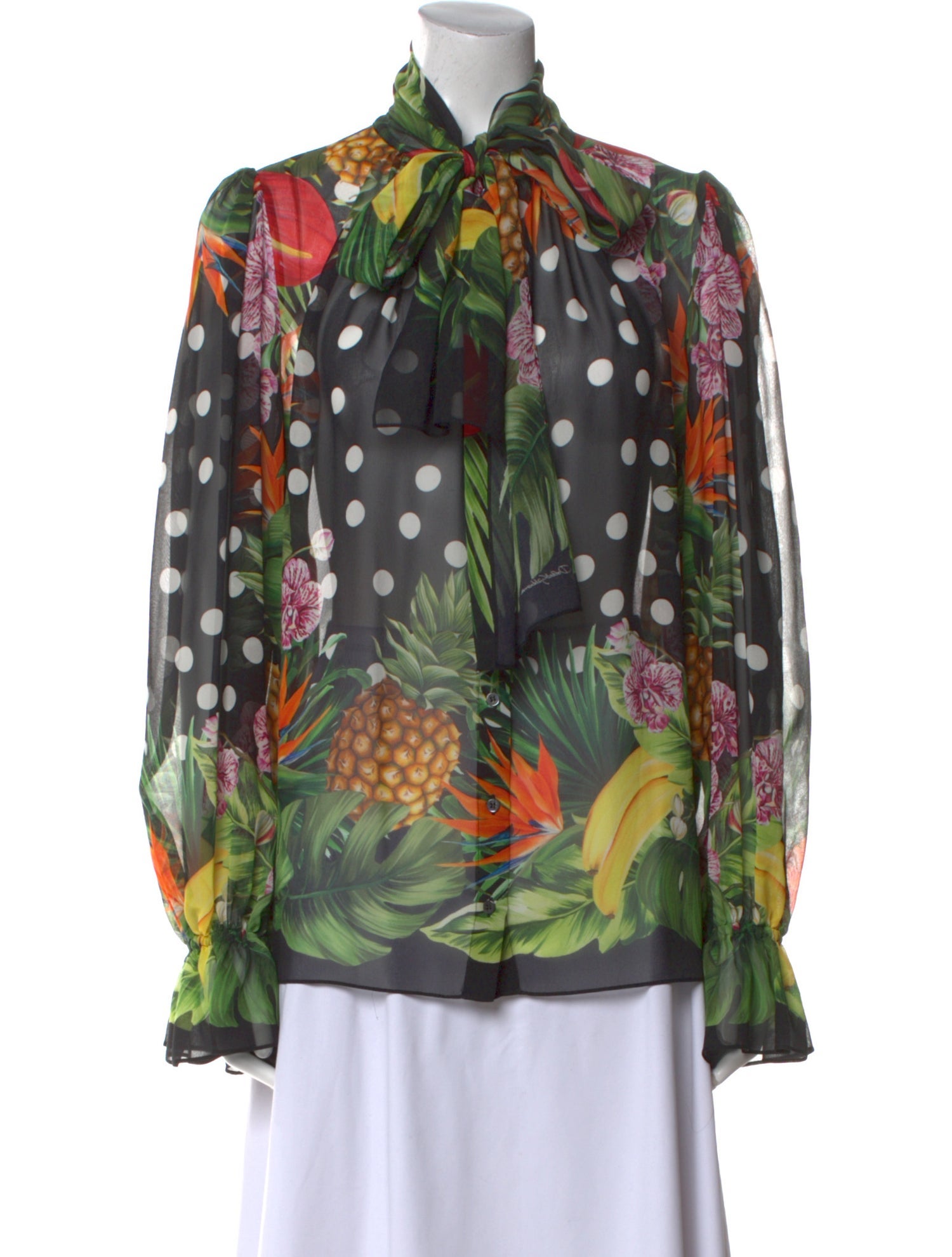 Dolce & Gabbana Silk Printed Blouse