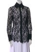 Dolce & Gabbana Lace Lace Pattern Button-Up Top