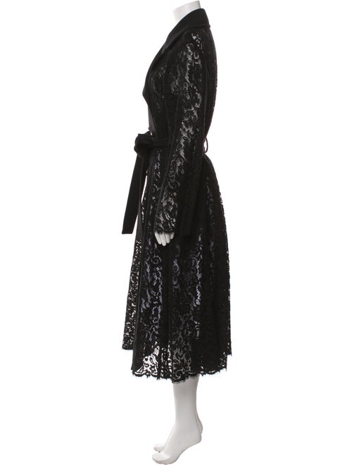Dolce & Gabbana Lace Pattern Trench Coat