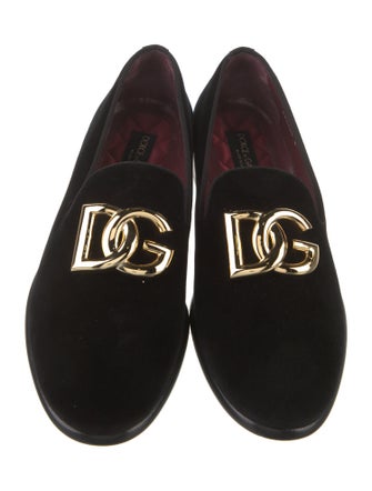 Dolce & Gabbana Velvet Loafers