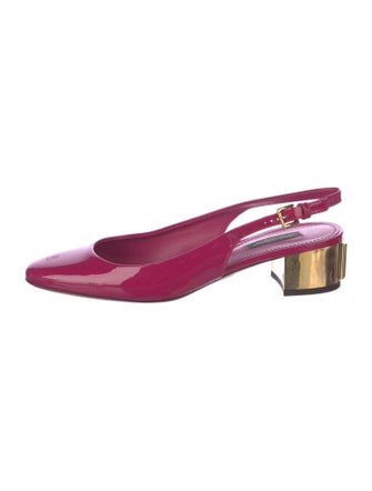Dolce & Gabbana Patent Leather Slingback Pumps