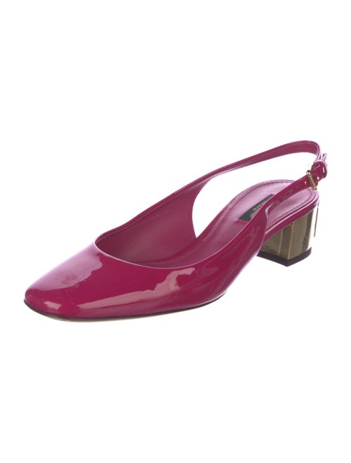 Dolce & Gabbana Patent Leather Slingback Pumps