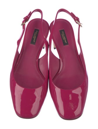 Dolce & Gabbana Patent Leather Slingback Pumps