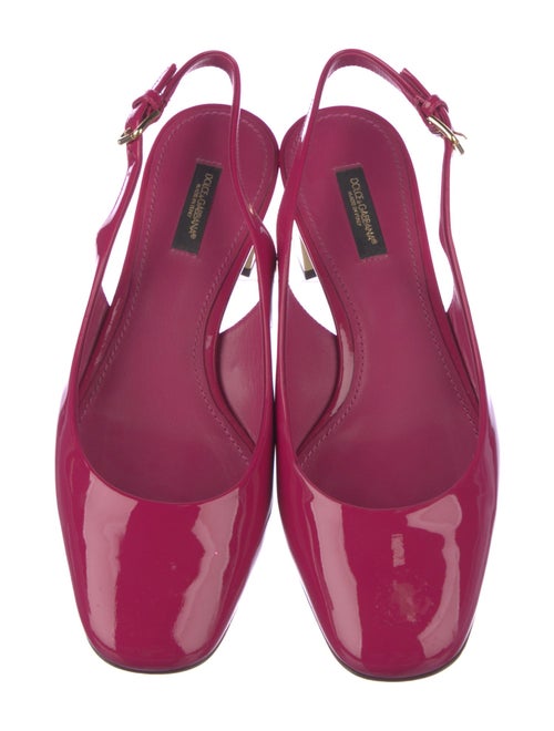 Dolce & Gabbana Patent Leather Slingback Pumps