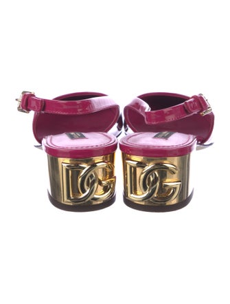 Dolce & Gabbana Patent Leather Slingback Pumps
