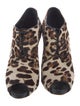 Dolce & Gabbana Ponyhair Animal Print Slingback Sandals