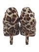 Dolce & Gabbana Ponyhair Animal Print Slingback Sandals
