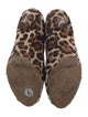 Dolce & Gabbana Ponyhair Animal Print Slingback Sandals