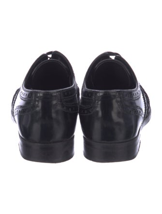 Dolce & Gabbana Leather Lasercut Accents Oxfords