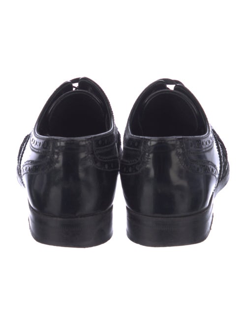 Dolce & Gabbana Leather Lasercut Accents Oxfords