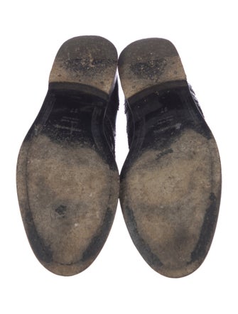 Dolce & Gabbana Leather Lasercut Accents Oxfords