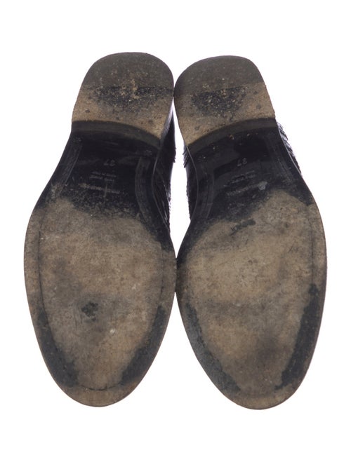 Dolce & Gabbana Leather Lasercut Accents Oxfords