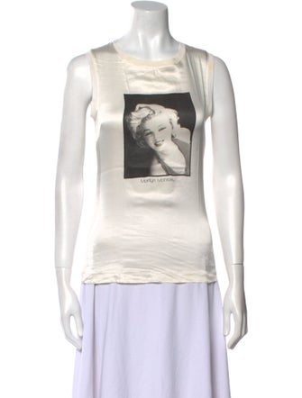 Dolce & Gabbana Graphic Print Scoop Neck Top