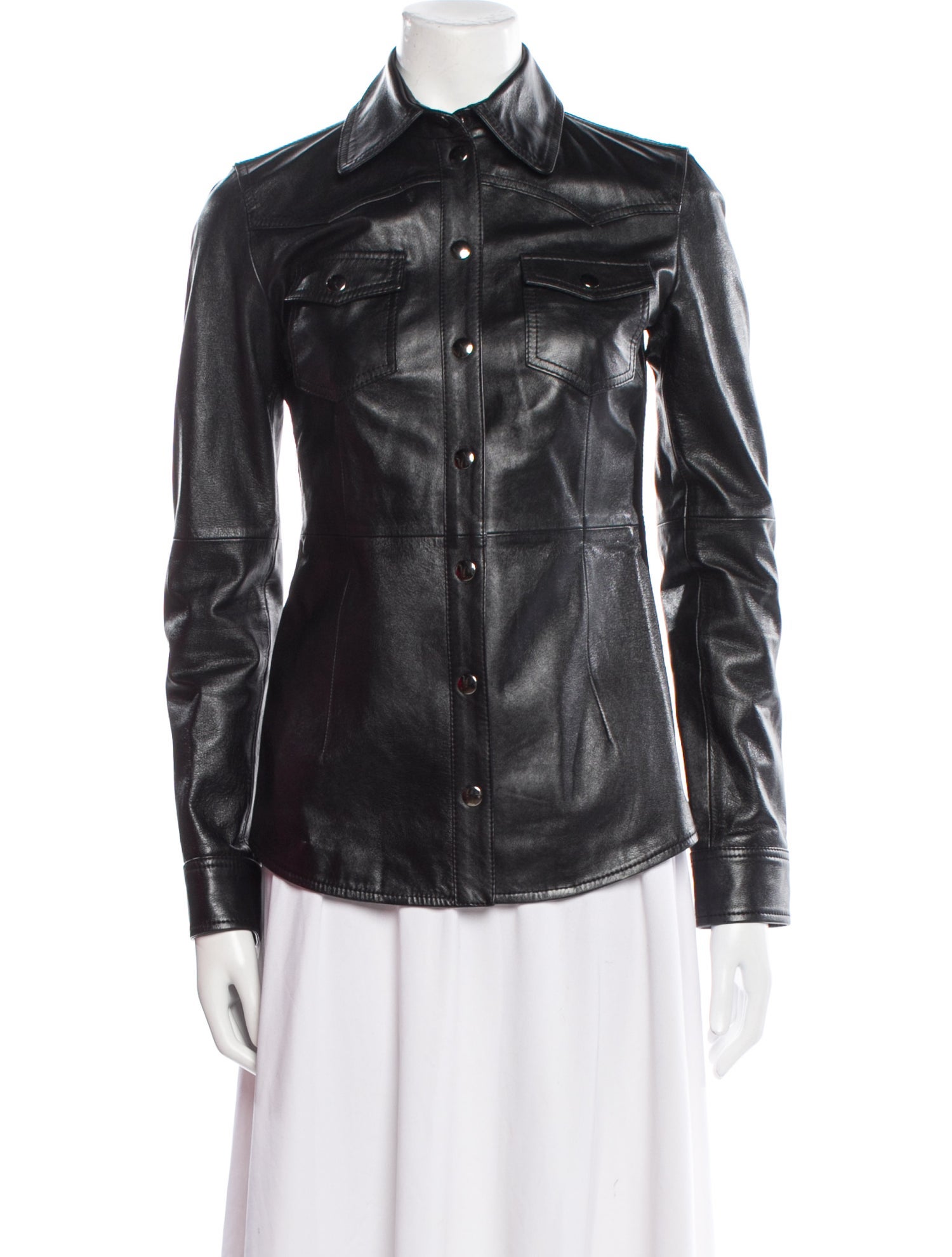 Dolce & Gabbana Leather Biker Jacket