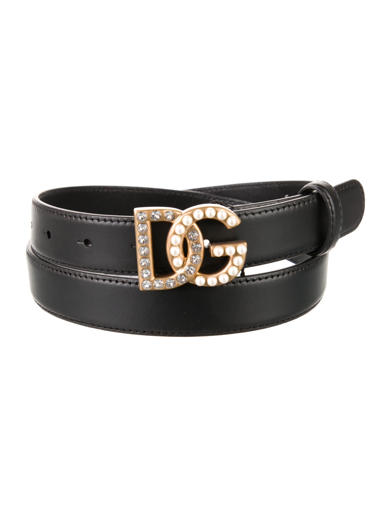 Dolce & Gabbana Skinny Leather Belt