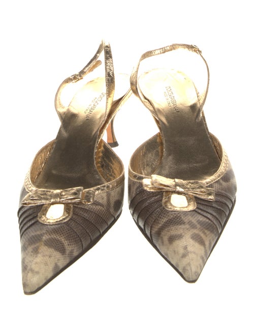 Dolce & Gabbana Karung Slingback Pumps