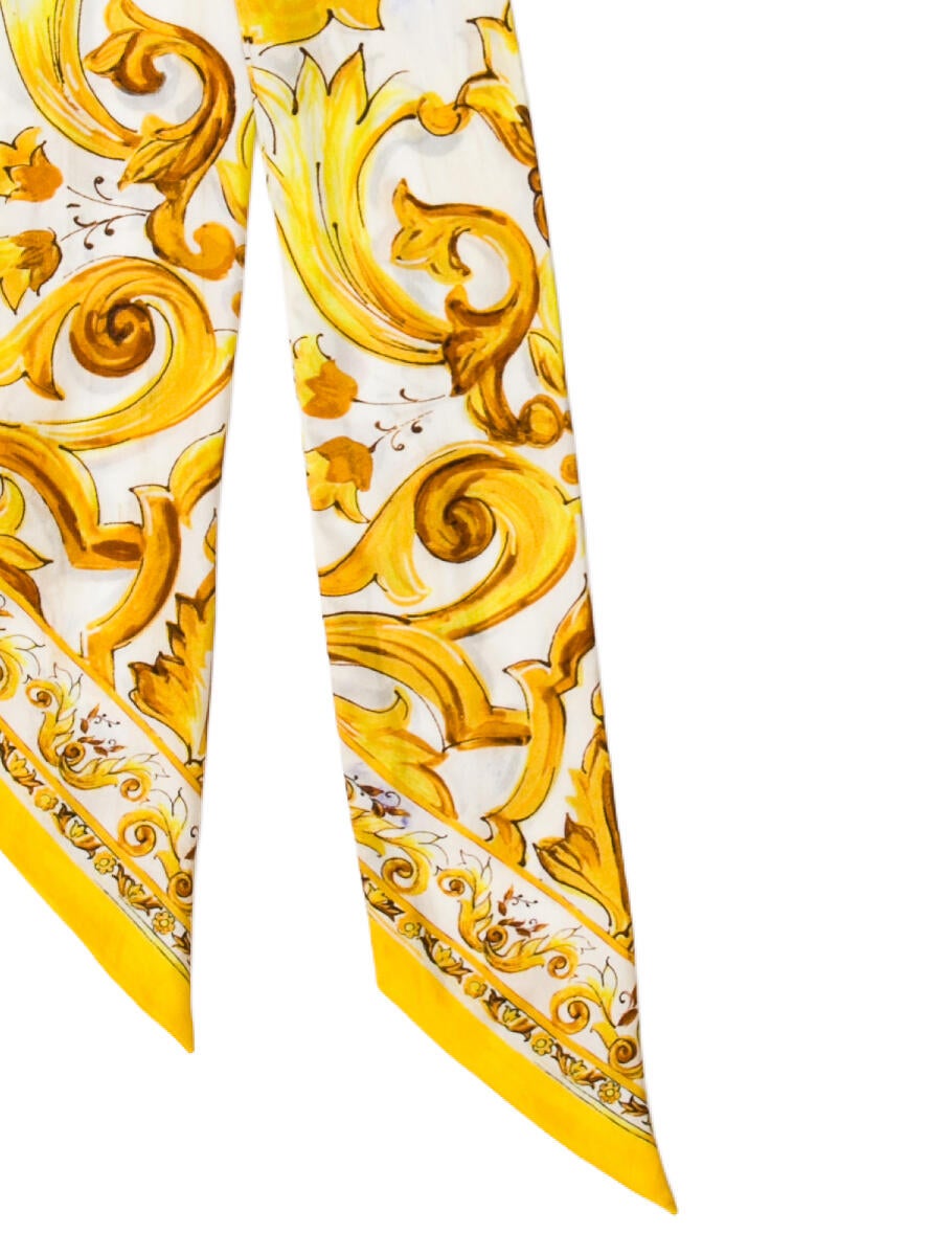 Dolce & Gabbana Silk Floral Print Bandeau